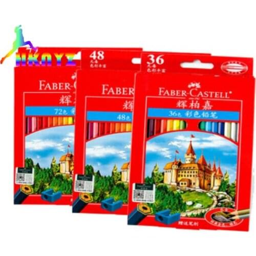 1 sets Faber Castell Oil Colored Pencil Castle series 36/48/72 Colors 115748 Colored Pencils For Drawing Sketch