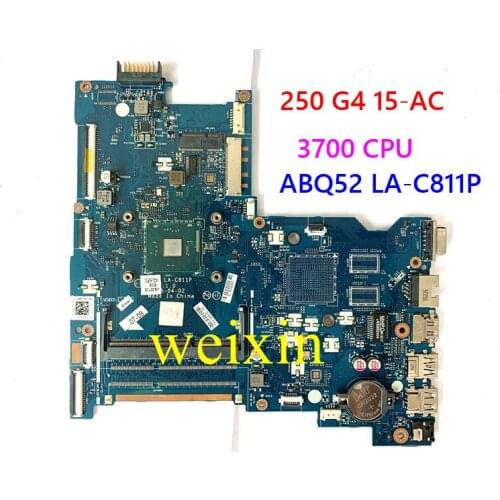 For HP Pavilion 250 G4 15-AC Laptop Motherboard with N3700 CPU on board 816434-601 ABQ52 LA-C811P 100% TESTED
