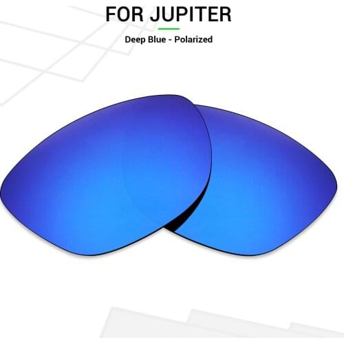 Mryok POLARIZED Replacement Lenses for Oakley Jupiter Sunglasses Deep Blue