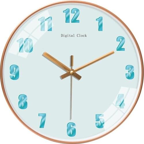 Nordic Vintage Wall Clock Modern Design Kitchen Round Plastic Wall Clock Classic Colorful Fashion Wall Clocks Kidsroom Decor