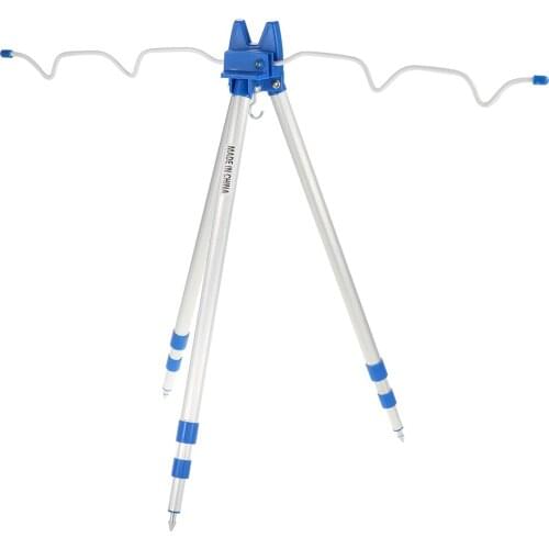New 3 Section Multifunctional Fishing Rods Stand Rest Telescopic Tripod Fishing Pole Holder For Beach Surfcasting Tackle 52-86cm