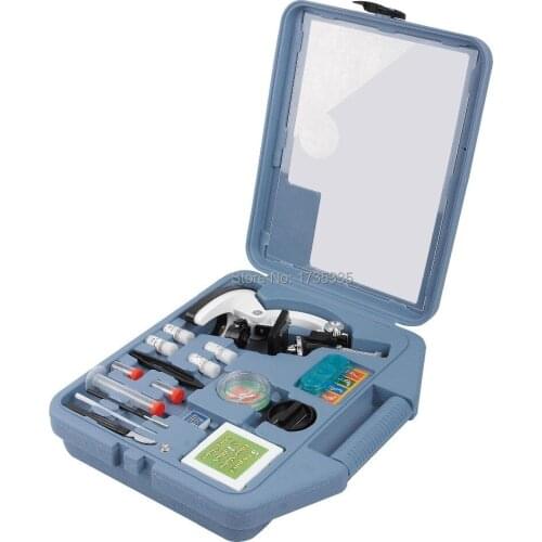 Birthday Gift 900X Monocular student Mini Microscope Set ETM-30