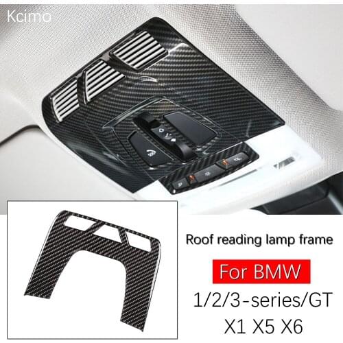 Car Front Reading Lamp Frame Decoration Cover Sticker Carbon Fiber Color TrimFor BMW 1/2/3 Series F20 F45 F30 F34 X5 F15 X6 F16
