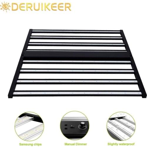 Deruikeer Led Grow Light 640W Floable Samsung Lm301b Chip Full Spectrum Greenhouse Hydroponic Black Color Plant Farmer 2021 New