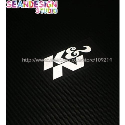 For K&N Air filter Motorcycle moto bike Auto Car Suv Reflective Waterproof Sticker Decal G15