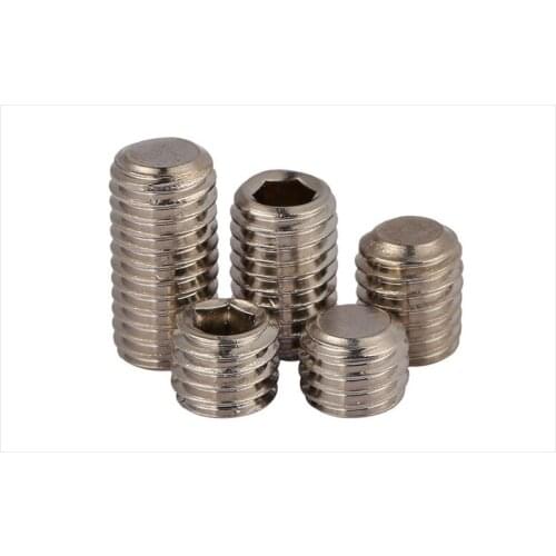 304 stainless steel fine thread set screw forcing machine meter screw M6 M8 10Pcs