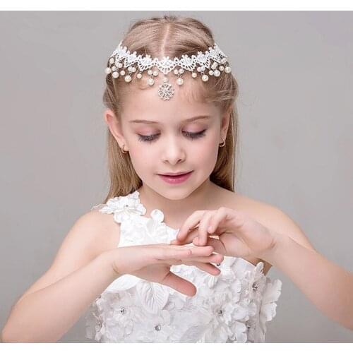 Child Princess Tiaras and Crowns Headband Kid Girls Birthday party Crown Wedding Tiara Party Accessiories Hair Jewelry