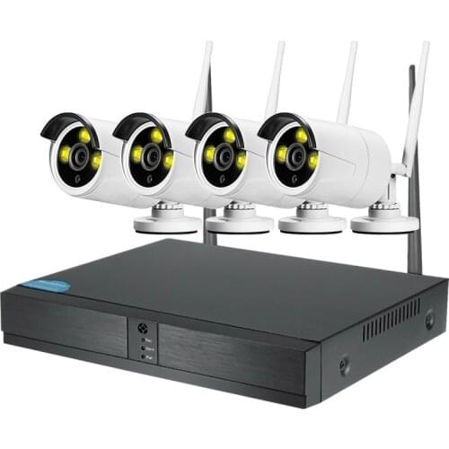 XM Wireless WiFi 1080P Dual Light Metal Gun Camera Set IP Network 4CH 8CH Wireless NVR Video Recorder Kit xmeye App