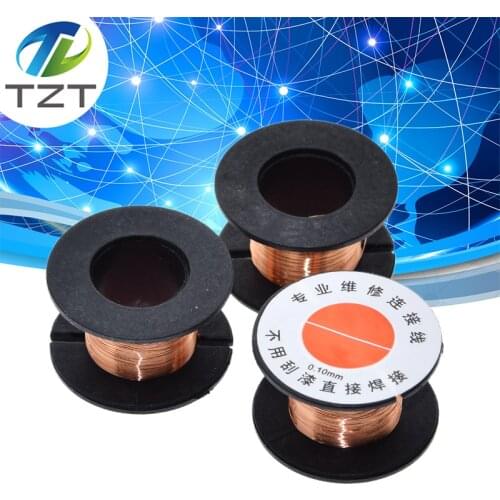 TZT 0.1mm PCB Link Wire Copper Soldering Wire Maintenance Jump Line PCB Welding Mobile Phone Computer Repair Tools