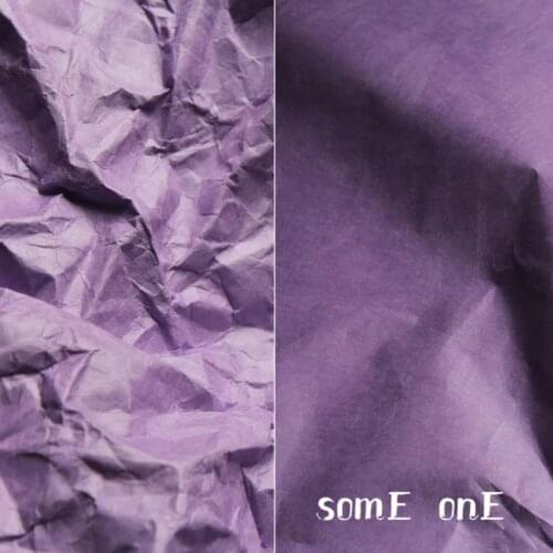 Stiff Violet Tyvek Washing Breathe Paper Tearing Resistant Waterproof DIY Bags Coat Craft Decor Paper Designer Fabric 50*110cm