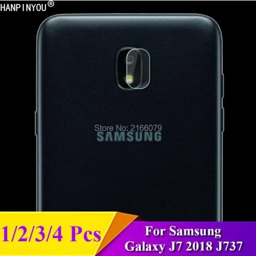 1/2/3/4Pcs/Lot For Samsung Galaxy J7 V 2018 J737 5.5" Rear Camera Lens Protective Protector Cover Soft Tempered Glass Film Guard