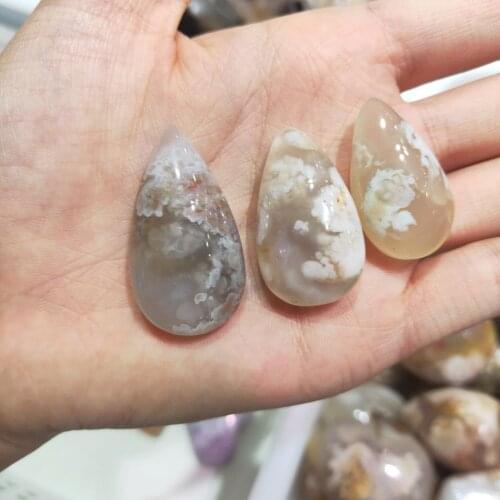 1pcs Beautiful Natural Cherry Blossom Agate Pendants Jade Pendant Jade Jewelry Fine Jewelry Healing Point Beads Reiki Quartz