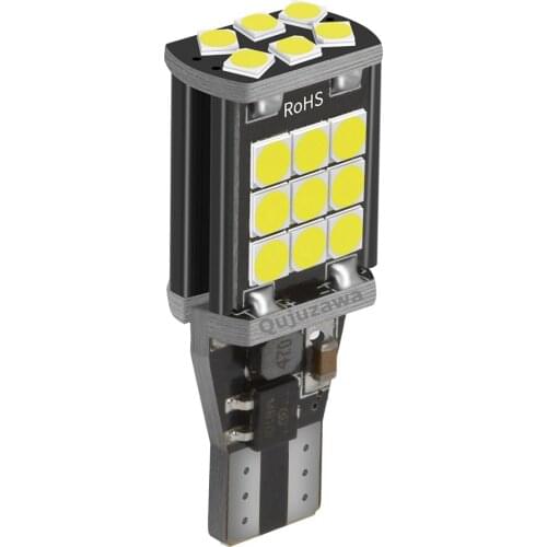 10PCS T15 W16W WY16W Super Bright LED Car Tail Brake Bulb Turn Signals Auto Reverse Lamp Daytime Running Light Red Yellow White