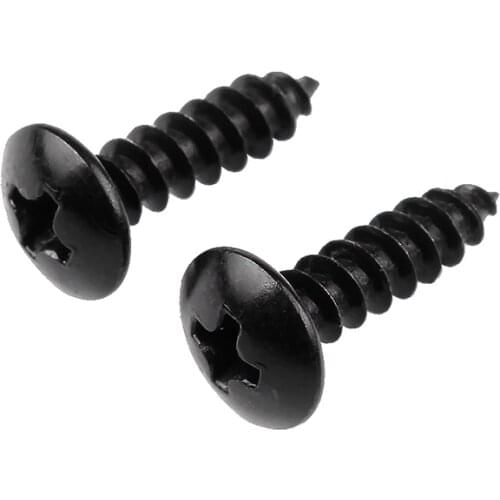 20/50pcs M3 M4 M5 Wood Truss Screw with Black Oxide and Wax Self tapping Screws