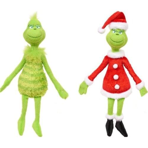 4pcs Grinch Plush Dolls Christmas Grinch Max Dog Stuffed Toys Grinch Toys Christmas Gifts For Children