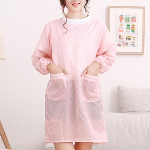 Фартуки с длинным рукавом для кухни Duolvqi China At AliExpress