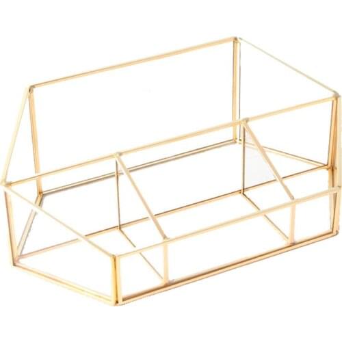 Europe Metal Makeup Brush Storage Tube Eyebrow Pencil Jewelry Organizer Jewelry Classification Storage Rack