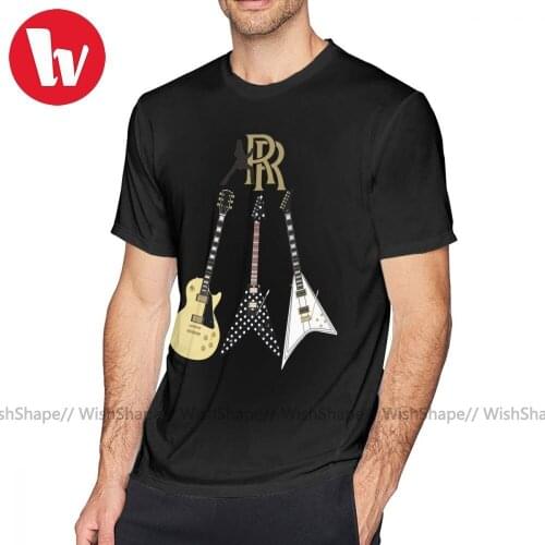 Ozzy Osbourne T Shirt Randy Rhoads Collection T-Shirt Man Printed Tee Shirt Short Sleeve Casual Awesome Cotton 4xl Tshirt