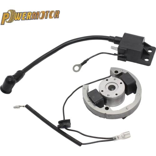 Stator Rotor Ignition Coil Kit Magneto Replacement Ignition Coil Stator Flywheel for 50 SX Pro Junior Sr Jr 50 2000-2013