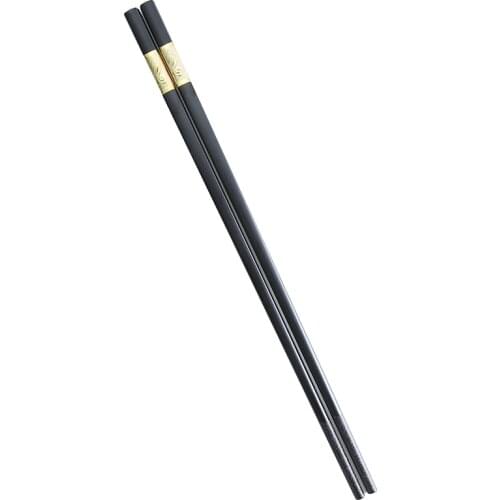 1 Pairs Korean Chopsticks Gold Metal PPS Sushi Dishes Lnstant Noodles Chinese Kitchen Chopstick Cutlery Noodles Food Tableware