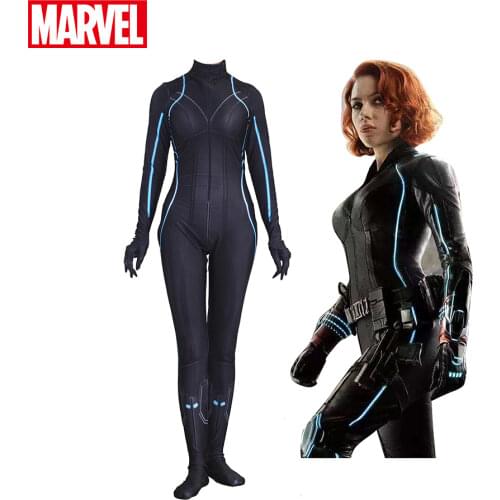 Marvel Avengers Heroes Series Black Widow Bodysuit Halloween Cosplay Kids Large Size Toy Costume Christmas Birthday Gift