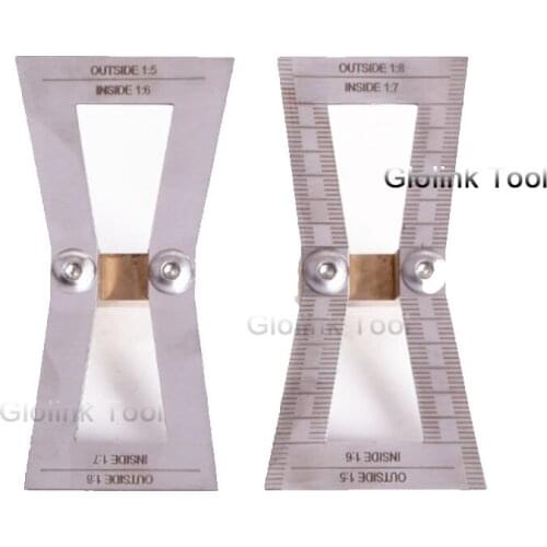 Dovetail Marker,Hand Cut Wood Joints Gauge Dovetail Guide Tool, Dovetail Template Size 1: 5-1: 6 and 1: 7-1: 8 for Woodworking