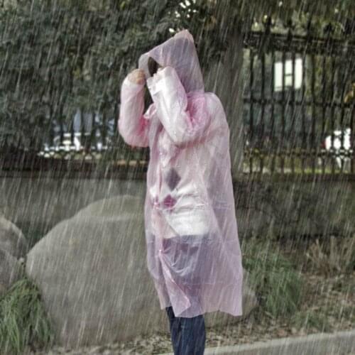 Fashion Hot Disposable PE Raincoats Poncho Rainwear Travel Rain Coat Rain Wear gifts mixed colors LX4107