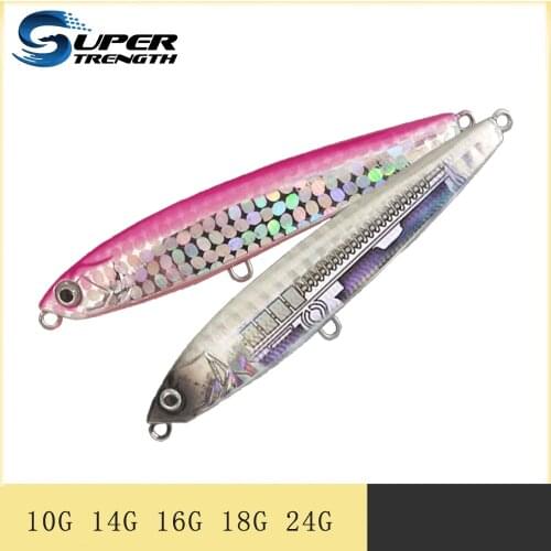 Super strength pencil fishing lure sinking lure 14g10g hard lure long casting Freshwater fish bait fishing tackle bass fishing