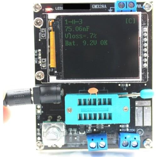 New Version Transistor Tester Diode Capacitance ESR Voltage Frequency Meter PWM Square Wave Signal Generator Soldering