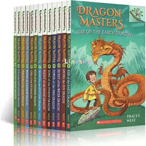 Scholastic Branches Dragon Masters Series 16 Books/Set, Easy-to-read Text, Purposeful Illustrations, for 9-12 Years