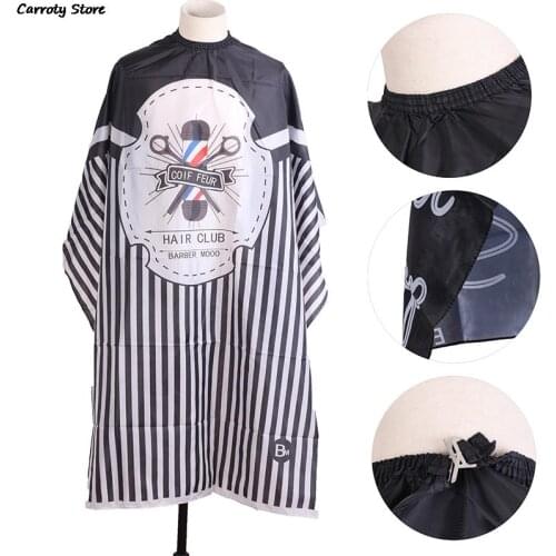 Waterproof Haircut Cape Cloth Cutting Hair Pattern Salon Barber Cape Hairdressing Hairdresser Apron Wrap Gown Tools Barber Apron