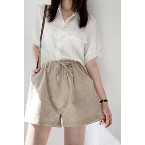 Women Shorts 2021 Summer Casual Shorts Loose Comfortable Casual Breathable High Waist Plus Size Female Shorts