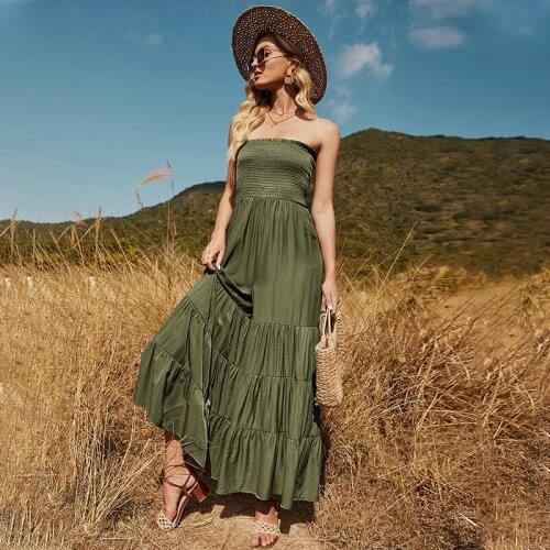 Womens jumpsuit 2021 summer new loose one-shoulder casual elastic waist stitching solid color horn jumpsuit women