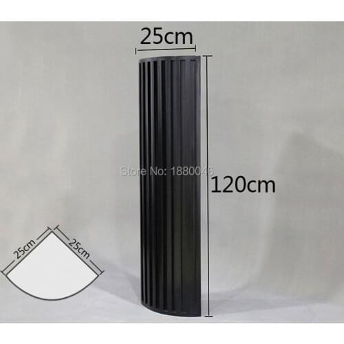 1box 2pcs Professional Black Arc acoustic bass trap corner Pine wood Diffuser studio/hifi audio and video room acoustic diffuser