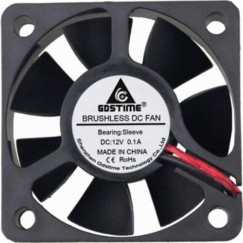 1 Pcs Gdstime DC 12V 50x50x15mm 5cm Small Brushless Cooling Fan 50mm 5015 Silent PC Cooler Radiator