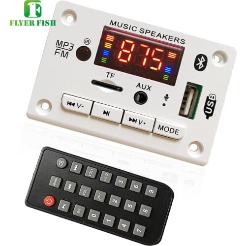 Big Color Screen Car Audio USB TF FM Radio Module Wireless Bluetooth 12V MP3 WMA Decoder Board MP3 Player with Remote Control