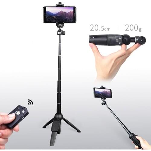 Yunteng Wireless Selfie Stick Tripod Monopod with Bluetooth Remote Shutter Universal for iPhone XS X 7plus Xiaomi Smartphones
