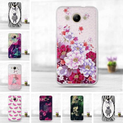 For Huawei Y3 2017 Case 3D Flower Soft Silicone TPU Back Cover For Huawei Y3 2018 Fundas For Huawei Y5 Lite 2017 Case Phone Bag