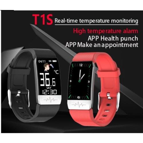 Temperature measurement bracelet,Long battery life / climbing, running, cycling / health T1S at low cost high qualitmanagement