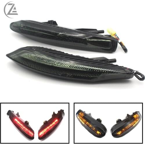 ACZ Motorcycle Left&Right Rear Brake Light Taillight Blinker Indicator Turn Signal Light Lamp For Ducati Diavel Carbon 2011-2015