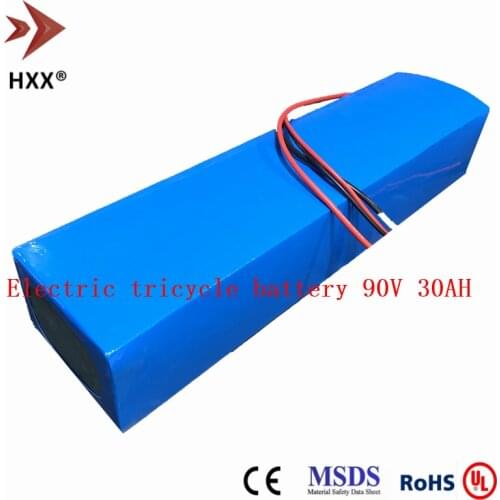 OEM&ODM lifepo4 90V 30ah lithium battery for mini electric car Electric tricycle