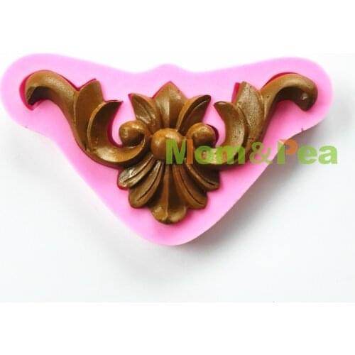 Mom&Pea 0748 Free Shipping Flower Shaped Silicone Mold Cake Decoration Fondant Cake 3D Mold Food Grade Chocolate Mold