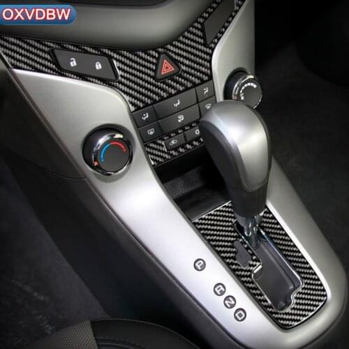 Gear Head Central control Panel Trim Sticker for Chevrolet Cruze Sedan Hatchback 2009-2015 Carbon Fiber LHD RHD Accessories