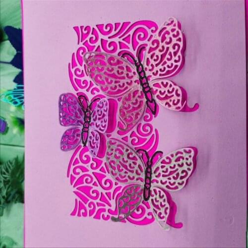 Butterfly greeting card Metal Cutting Dies for DIY Scrapbooking Album Paper Cards Decorative Crafts Embossing Die Cuts