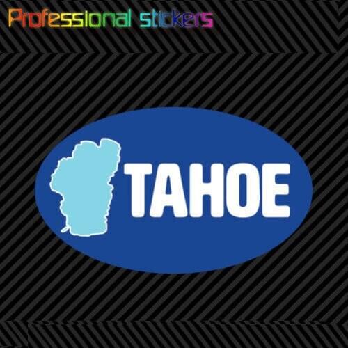 Oval Lake Tahoe Sticker Die Cut Vinyl Keep Tahoe Blue Ca Nv Stickers for Car Windows, Laptops, Mobile Phones, Office Supplies
