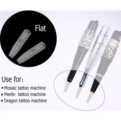 Flat Needle Spout 3F/4F/6F Needles Tips for Permanent Makeup Gold Dragon/Mosaic/Merlin Tattoo Machine