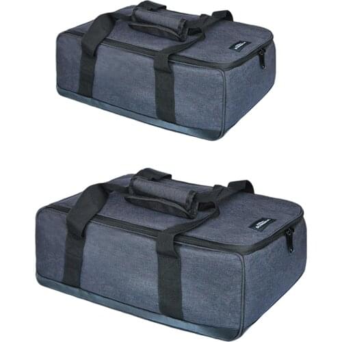 Durable picnic basket outdoor camping cookware carry bag, gas stove, gas canister, pot carry bag storage sack tote handbag