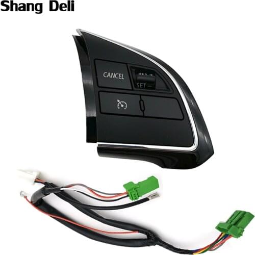 For Mitsubishi Outlander ASX Mirage 2015 Steering Wheel Cruise Control Switch Volume Sound Button Left Right&Side With Cable