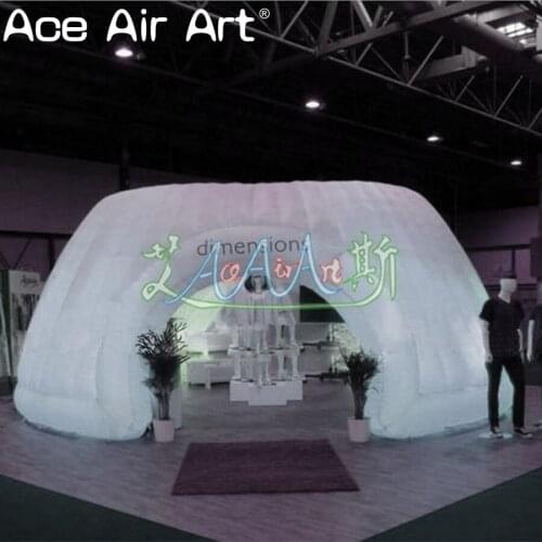 Led lighting marquee inflatable office tent,inflatable office structure tent for product display