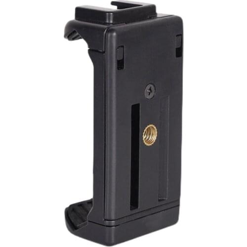 New design Phone ipad Tripod Mount with Cold Shoe Mount Microphone Holder Clipper For Tripod